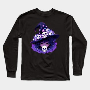 Glowing evil red eyes vampire girl Long Sleeve T-Shirt